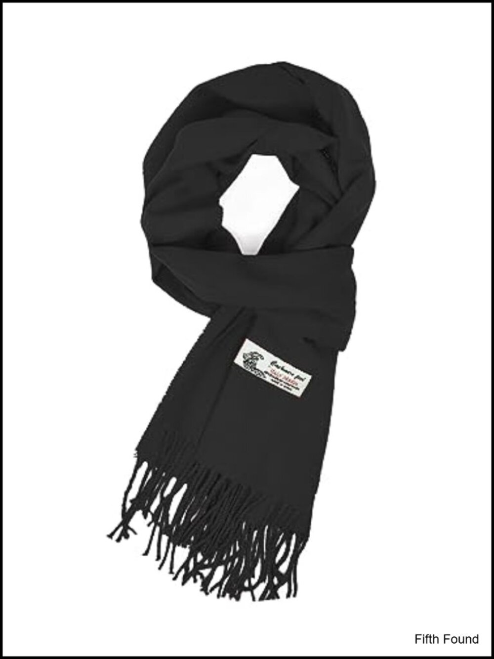 Unisex Viscose Winter Scarf Cashmere Feel Soft Classic Tassel Wrap